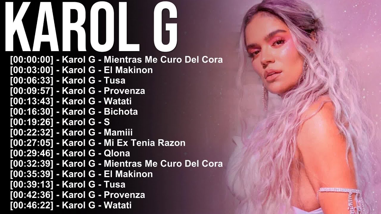 Karol G – Top 20 reguetones y baladas urbanas con fuerza y emoción