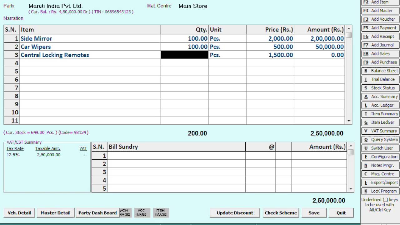 Party - wise Item Code in BUSY (Hindi)