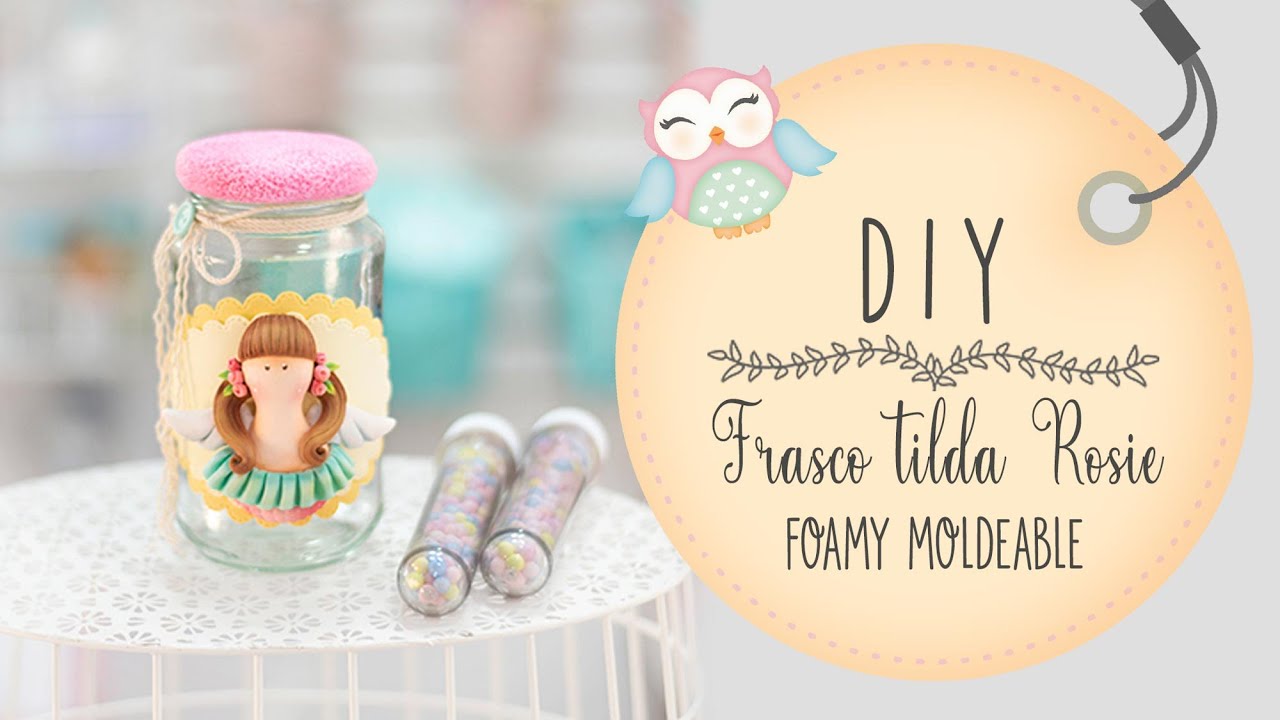 DIY &hearts; FRASCO EN FOAMY MOLDEABLE &hearts;DEKORARTE ESTUDIO CREATIVO