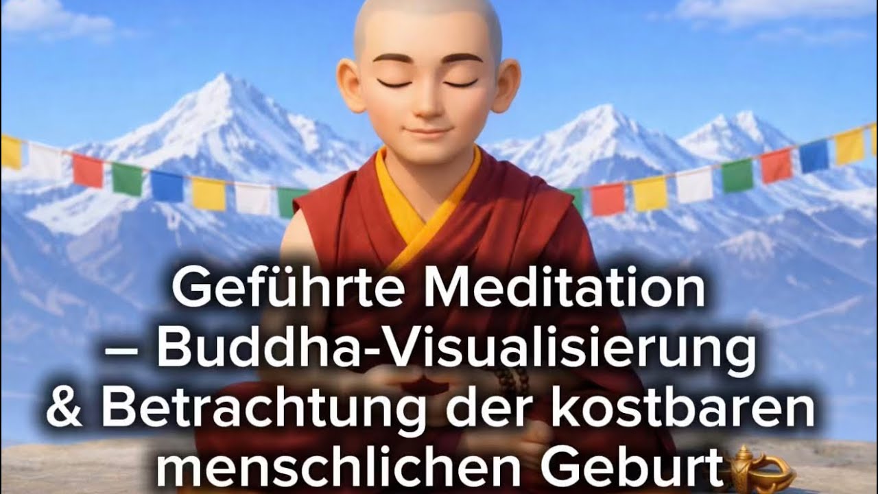 Geführte Meditation | Buddha-Visualisierung & Betrachtung der kostbaren menschlichen Geburt 