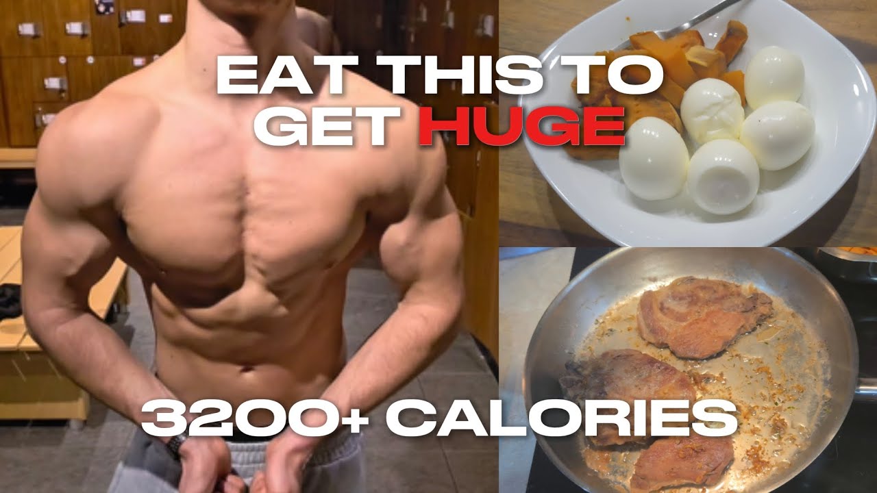 WHAT I EAT IN A DAY ON BULK AT 17 | LEG WORKOUT