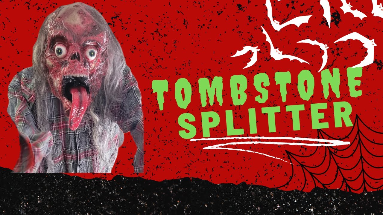 Tombstone Splitter Pneumatic Halloween Prop