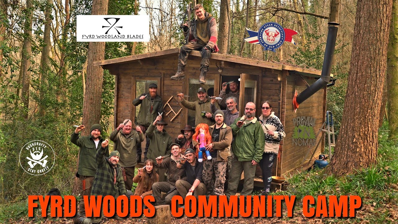 Weekend Bushcraft Adventure At Fyrd_Woods Community Camp.