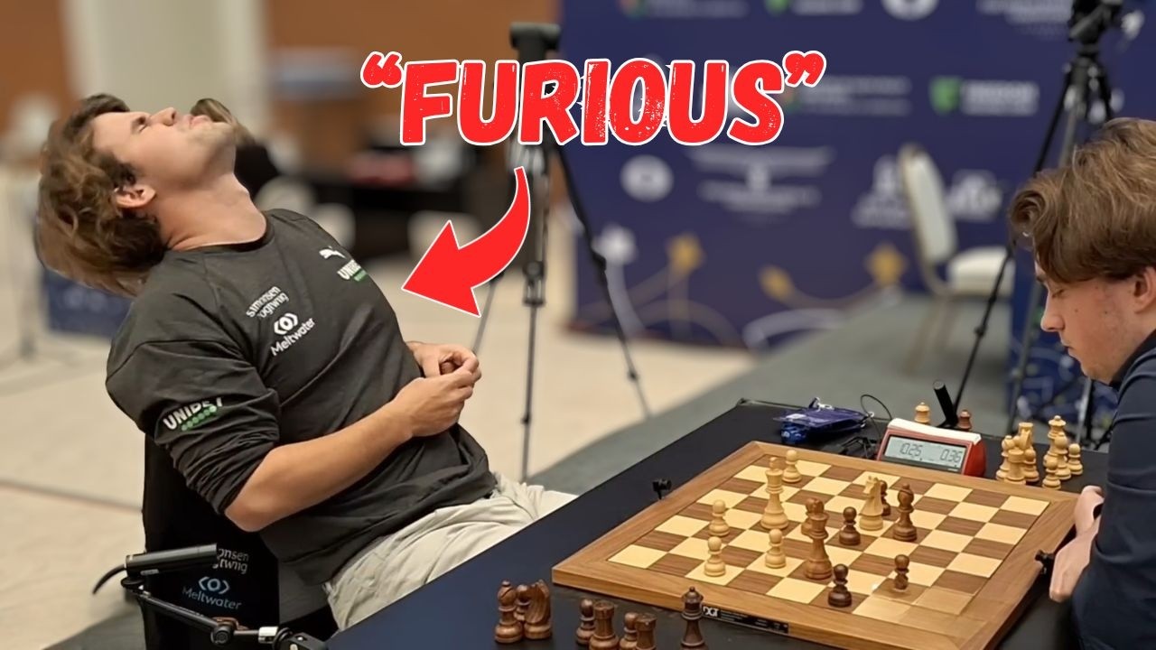Magnus Can Be Extremely Angry Over a Small Mistake