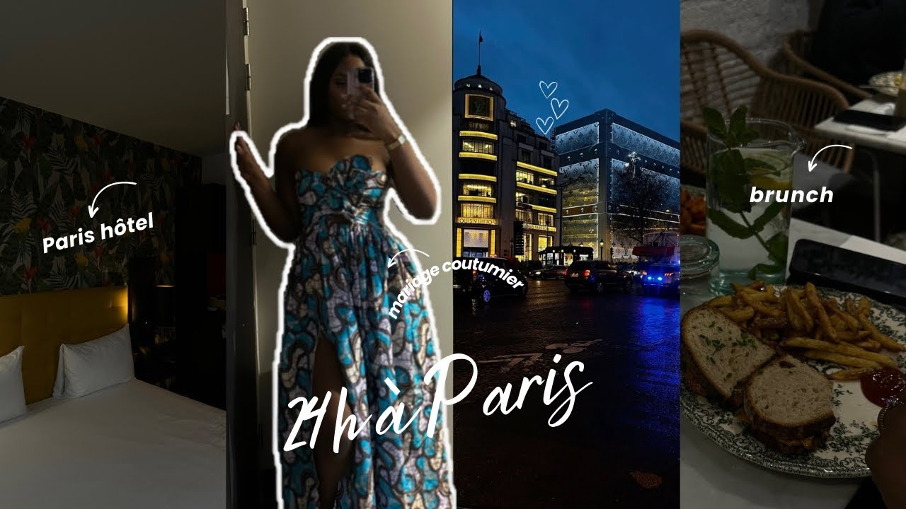 VLOG: 24h à Paris avec mes sœurs | mariage coutumier, brunch, balade sur les Champs, mini shopping