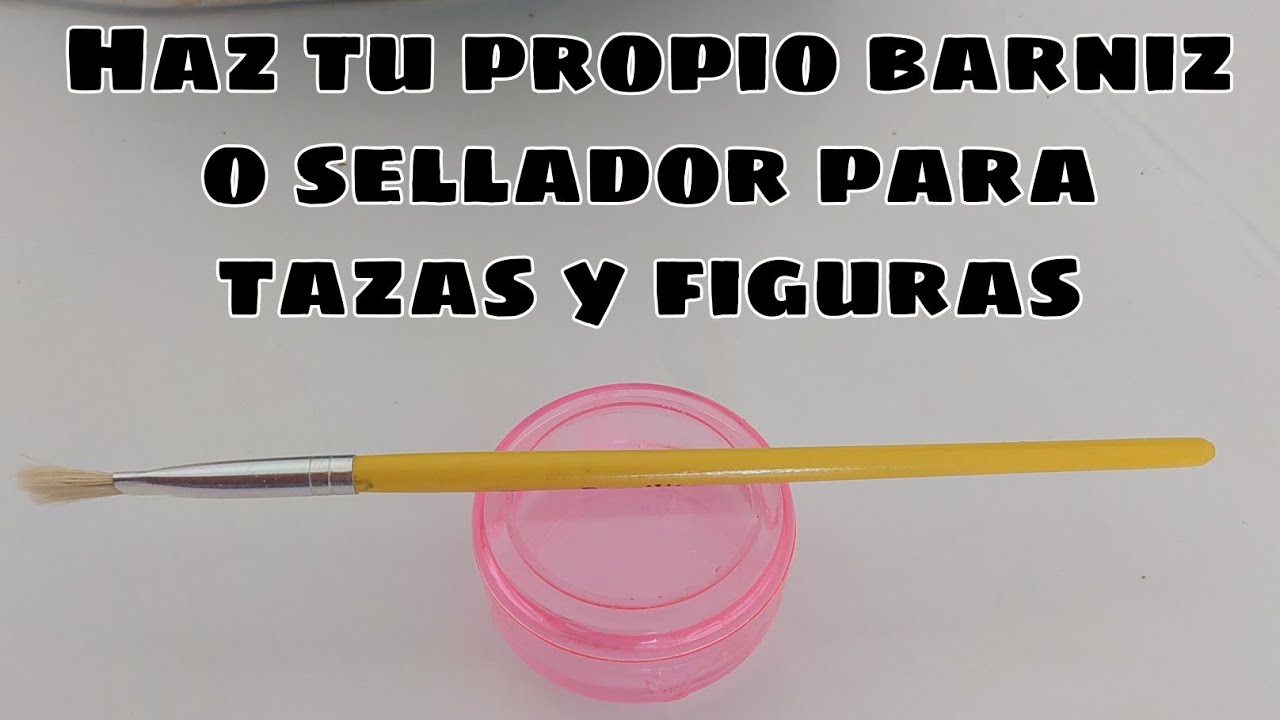 Barniz y sellador casero para tazas y figuras 100% funcional (sustituye la resina) 😉