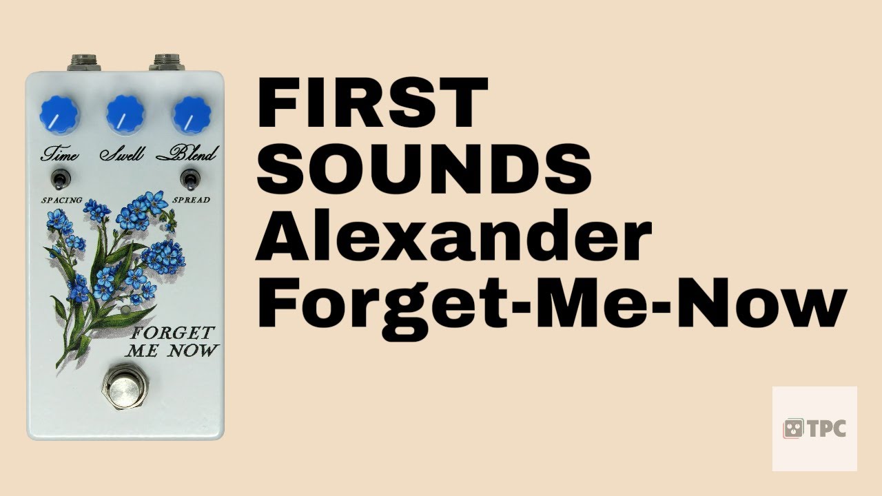 FIRST SOUNDS // Alexander Custom Shop Forget-Me-Now Stereo Delay + Reverb