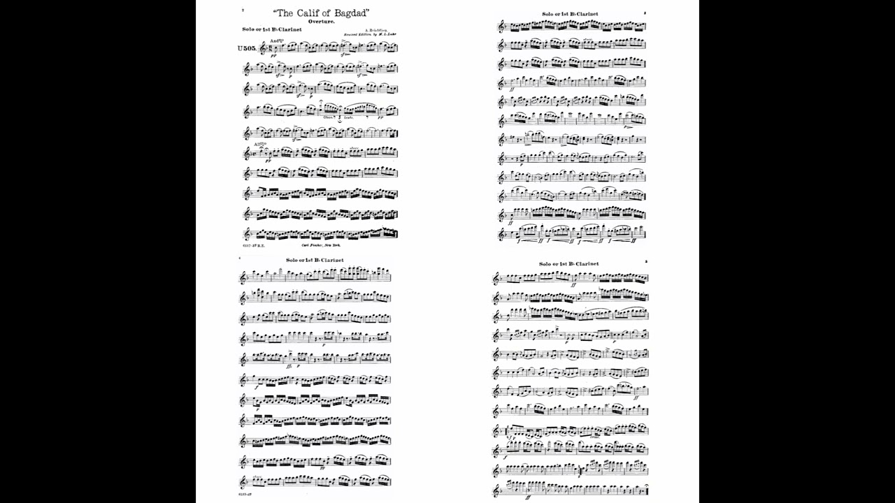 Il califfo di Bagdad - A.Boieldieu (Overture - Elab.M.L.Lake)