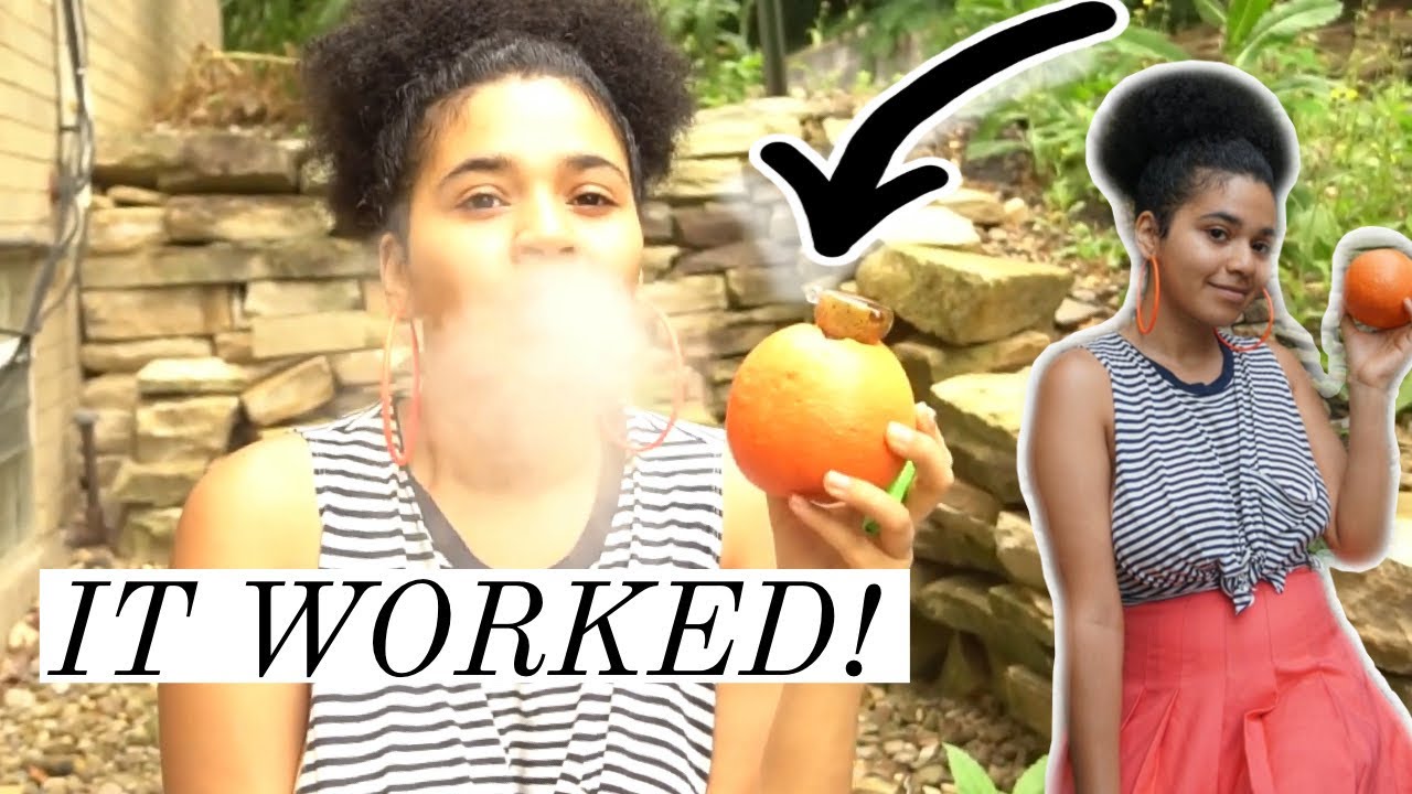 SMOKING WEED OUT OF A GRAPEFRUIT! 🍊