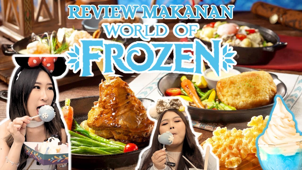 REVIEW MAKANAN WORLD OF FROZEN HONG KONG DISNEYLAND❄️ ES BIRU FROZEN⁉  | STRIPES HONG KONG