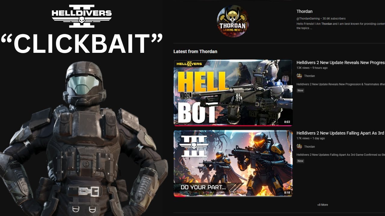 У Helldivers 2 СЕРЬЕЗНАЯ проблема на Youtube...