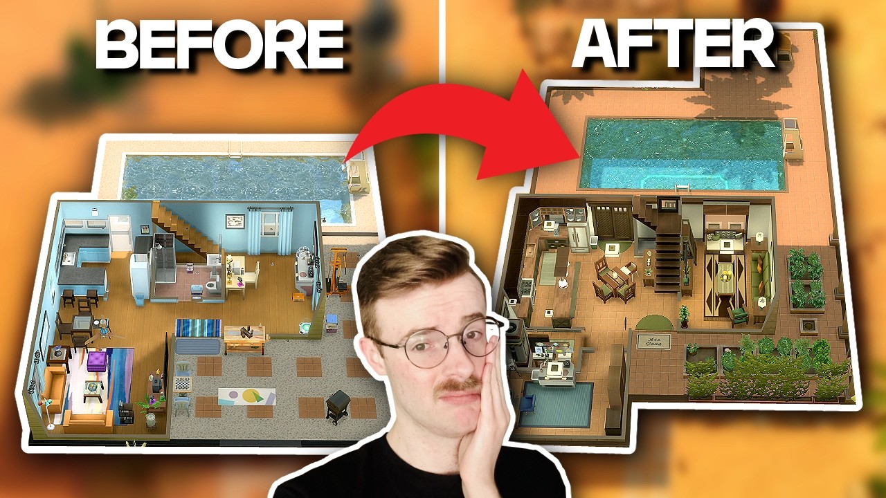 i tried to fix one of YOUR ugly houses in The Sims 4 #luccafixme