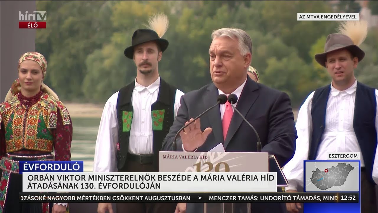 130 éves a Mária Valéria híd - Orbán Viktor beszéde - HírTV