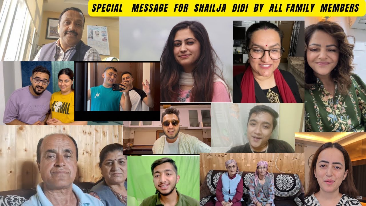 This Vlog Is Dedicated To Didi // Something Special For Shailja Didi // All Family Members Message
