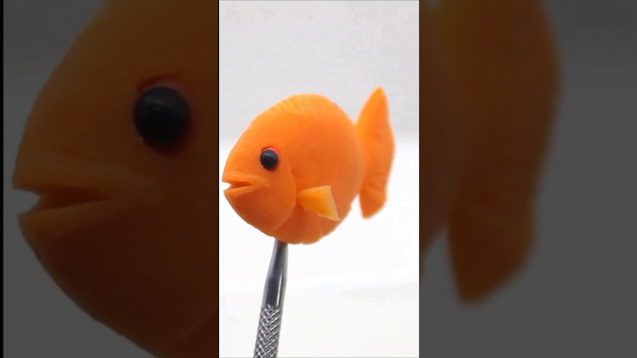 🥕Unbelievable Carrot Fish Sculpture 🐟 | Watch This! #shorts