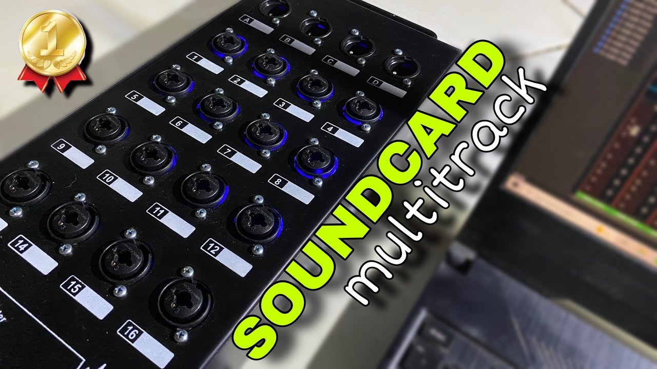 Soundcard Multitrack 16 chanel | bisa rekaman secara terpisah