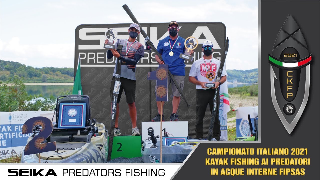 Campionato Italiano kayak fishing ai predatori in acque interne Fipsas 2021