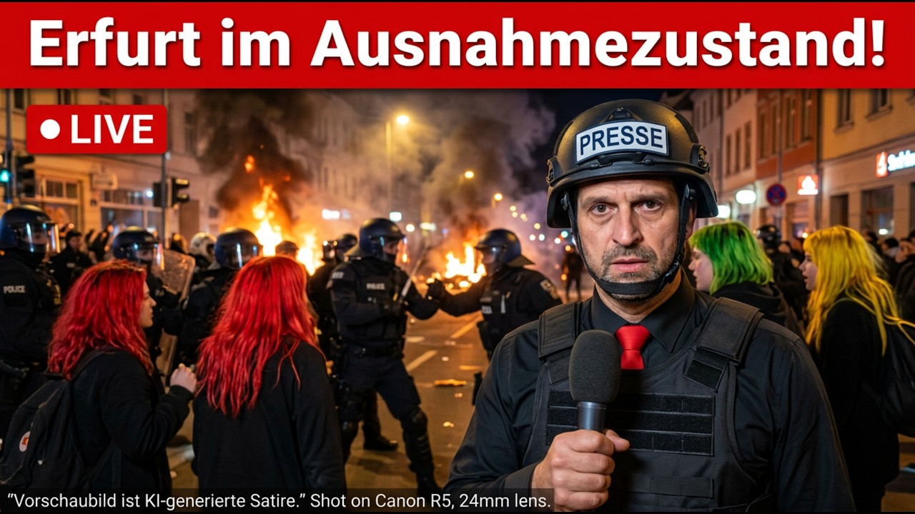 LIVE ‼️ ERFURT IM AUSNAHMEZUSTAND ‼️