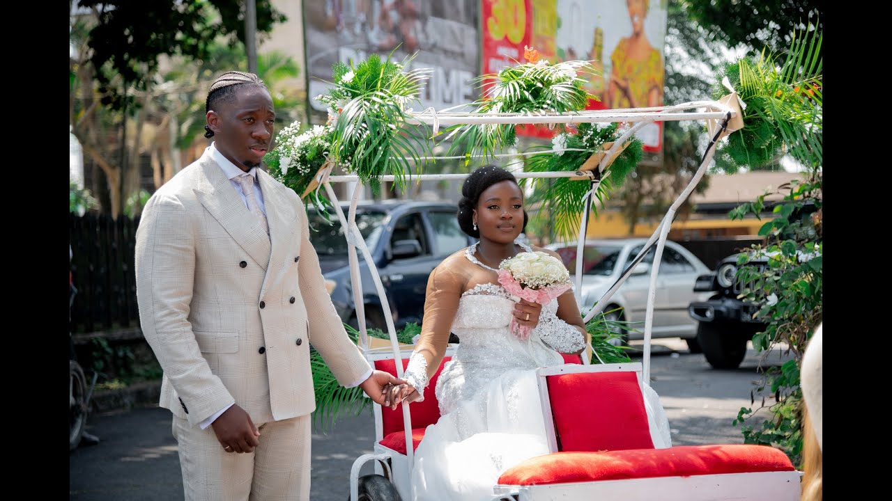 De la bénédiction à la célébration | Mariage religieux & Vin d’Honneur de Karel­le & Eric