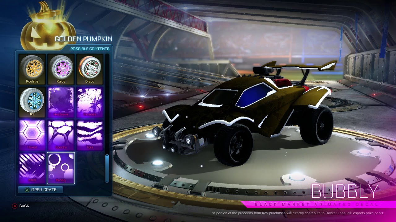 *NEW* GOLDEN PUMPKIN EGG SHOWCASE! | GOLDEN PUMPKIN EGG OPENING! (ROCKET LEAGUE HALLOWEEN UPDATE)
