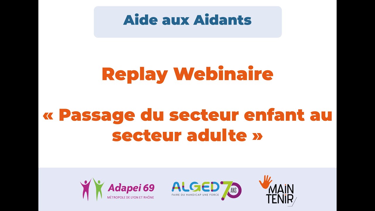 Aide Aux Aidants - Webinaire 