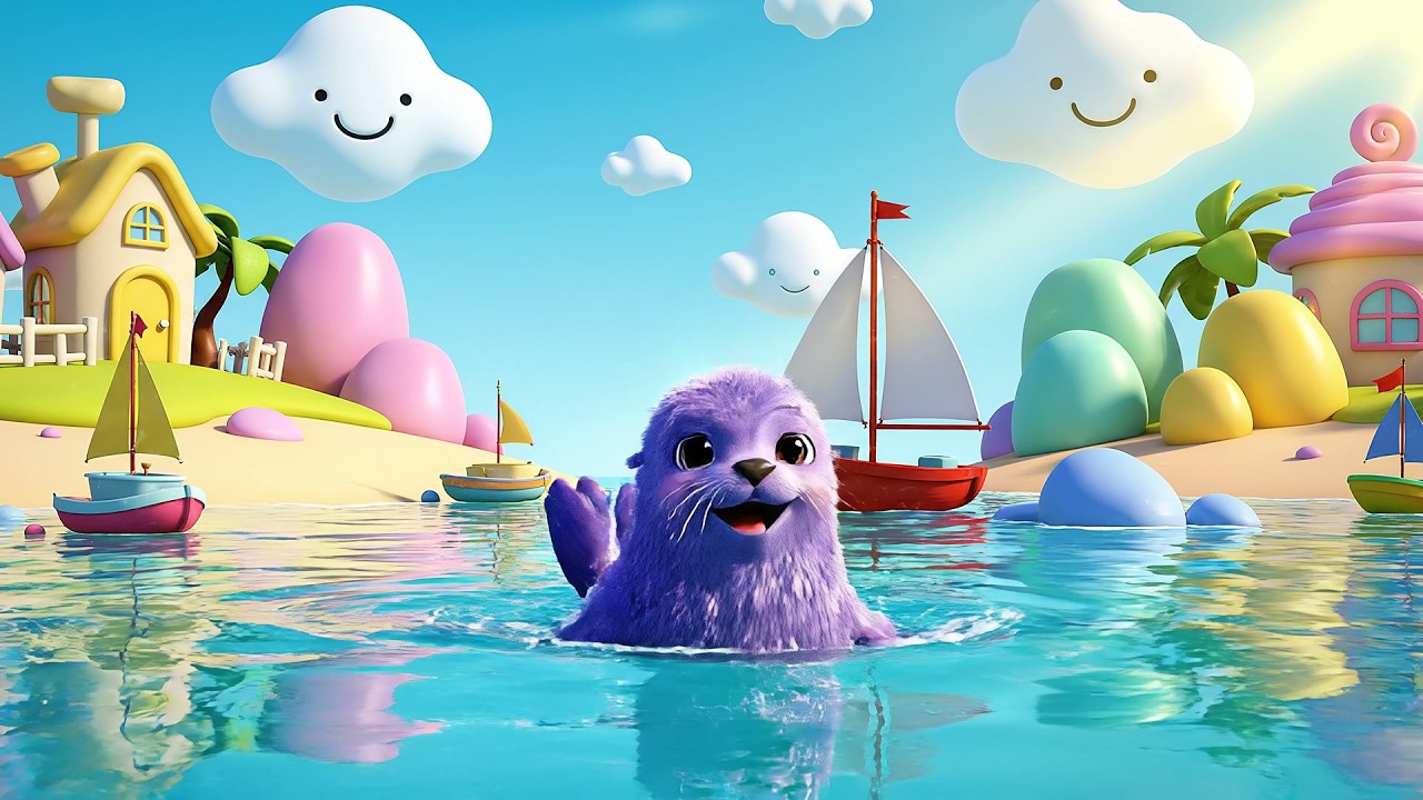 Five Little Seals Clap Clap Clap | 🦭 Arctic Animal Songs & Counting Rhymes