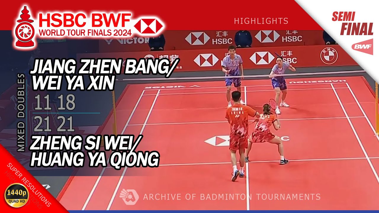 Jiang Zhen Bang / Wei Ya Xin vs Zheng Si Wei / Huang Ya Qiong | World Tour Finals 2024 | Highlights