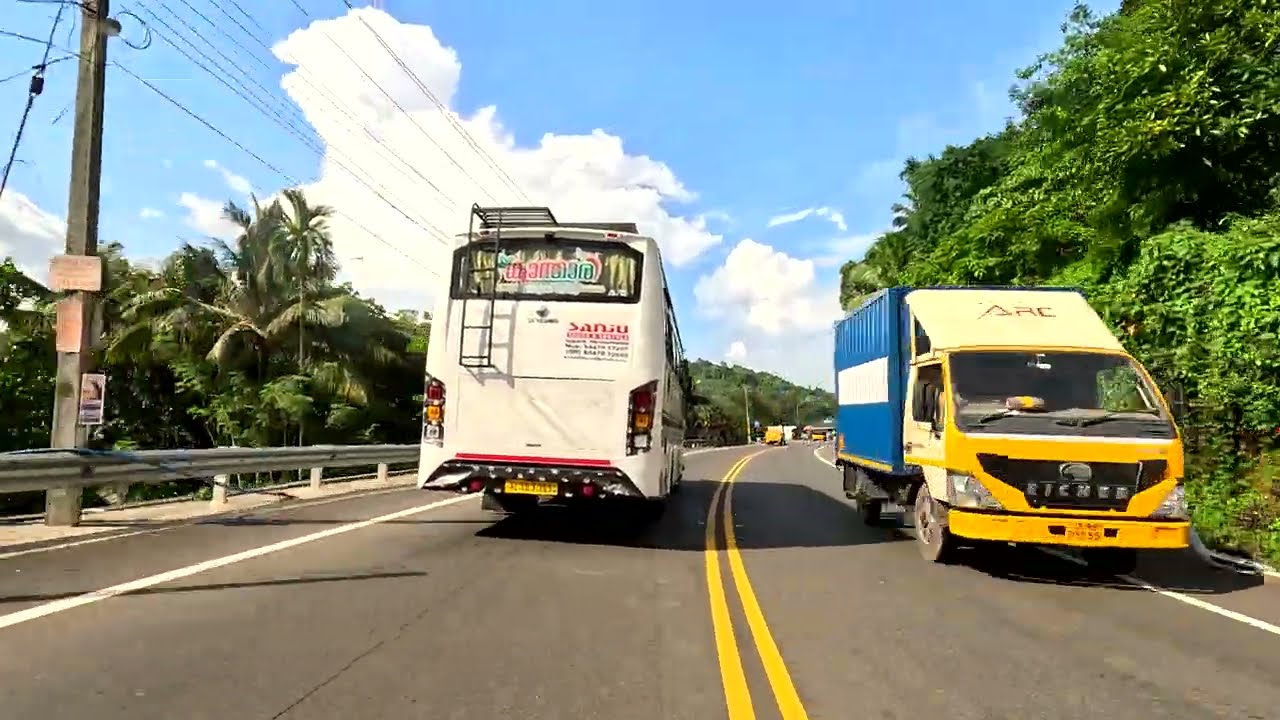 [ 4K - UHD ]  🔥 #Pathanamthitta - #Ponkunnam Highway [Part 1]🔥 Main Eastern Highway 🔥 Kerala 🔥 60FPS