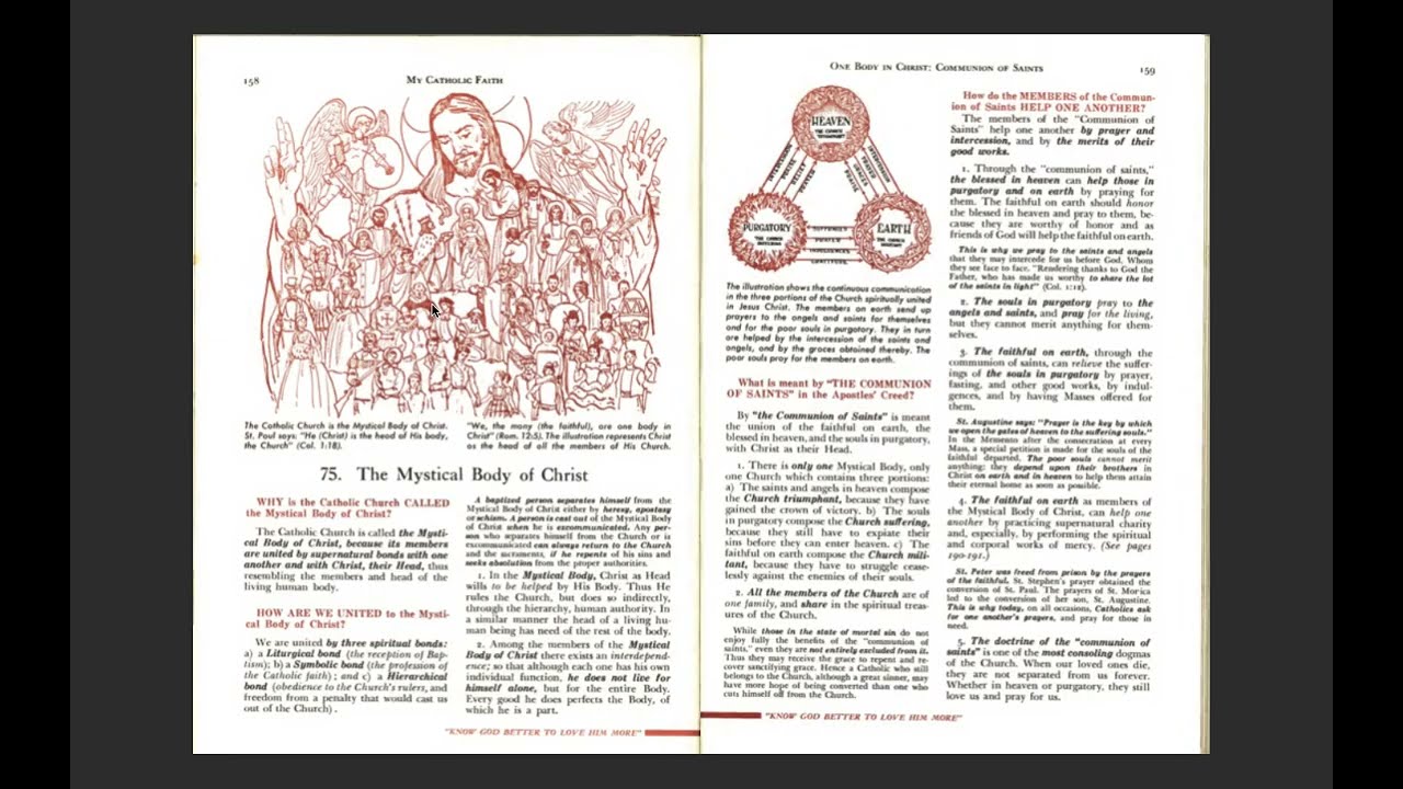 Lesson 75 - THE MYSTICAL BODY OF CHRIST - Bishop Louis Morrow (My Catholic Faith, 1962 ed.)