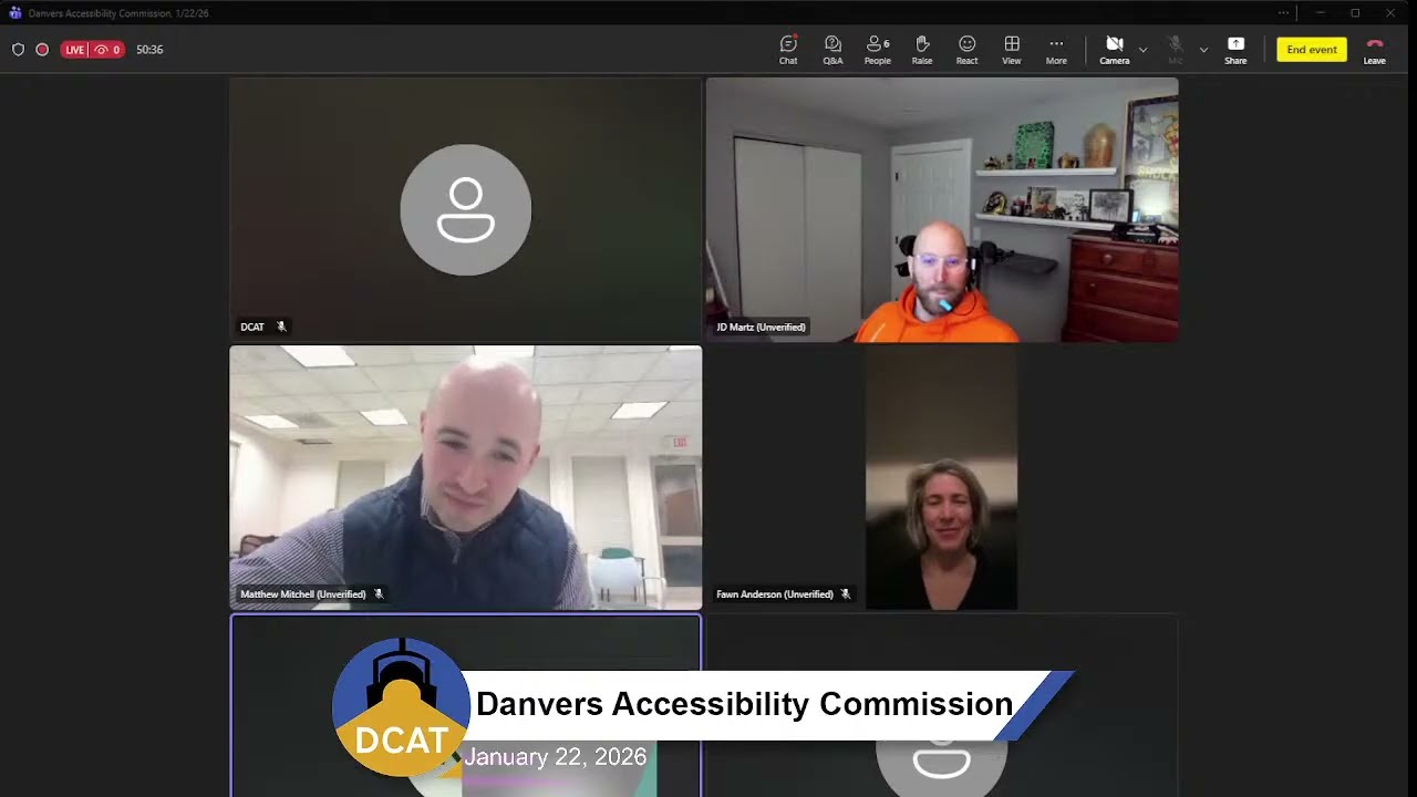 Danvers Accessibility Commission Meeting - 1/22/26