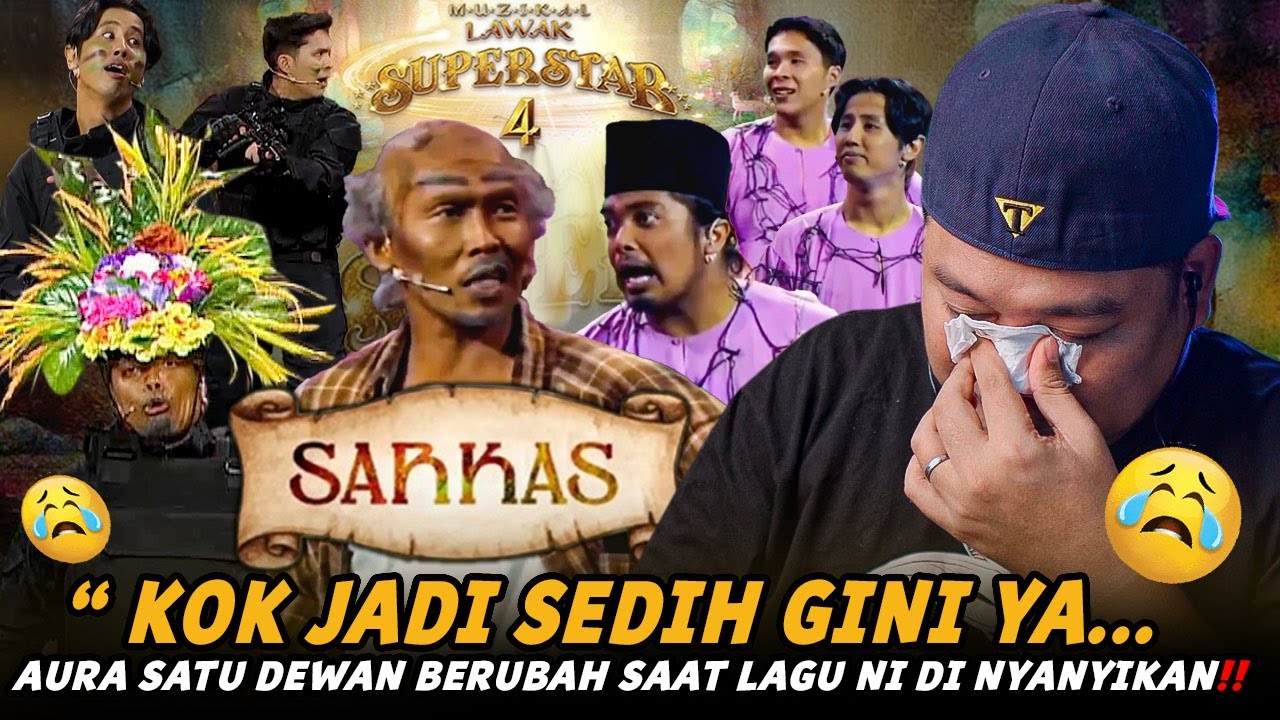 TAHNIAH SANG JUARA 🥲🤩 ❗️ Muzikal Lawak Superstar 4 - Sarkas | REACTION