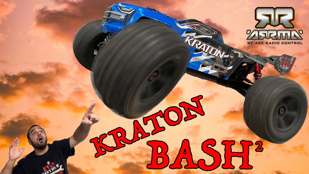 ARRMA KRATON - BASH LONG JUMP & Damage report - steering improvement