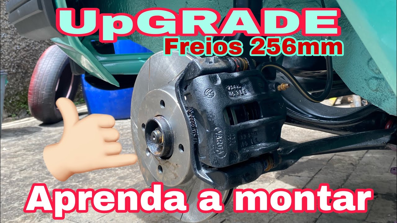 🔴UPGRADE FREIOS 256MM🔴COMO MONTAR FREIOS DE SANTANA NO VOYAGE QUADRADO🔴 #sherek #voyage #turbo