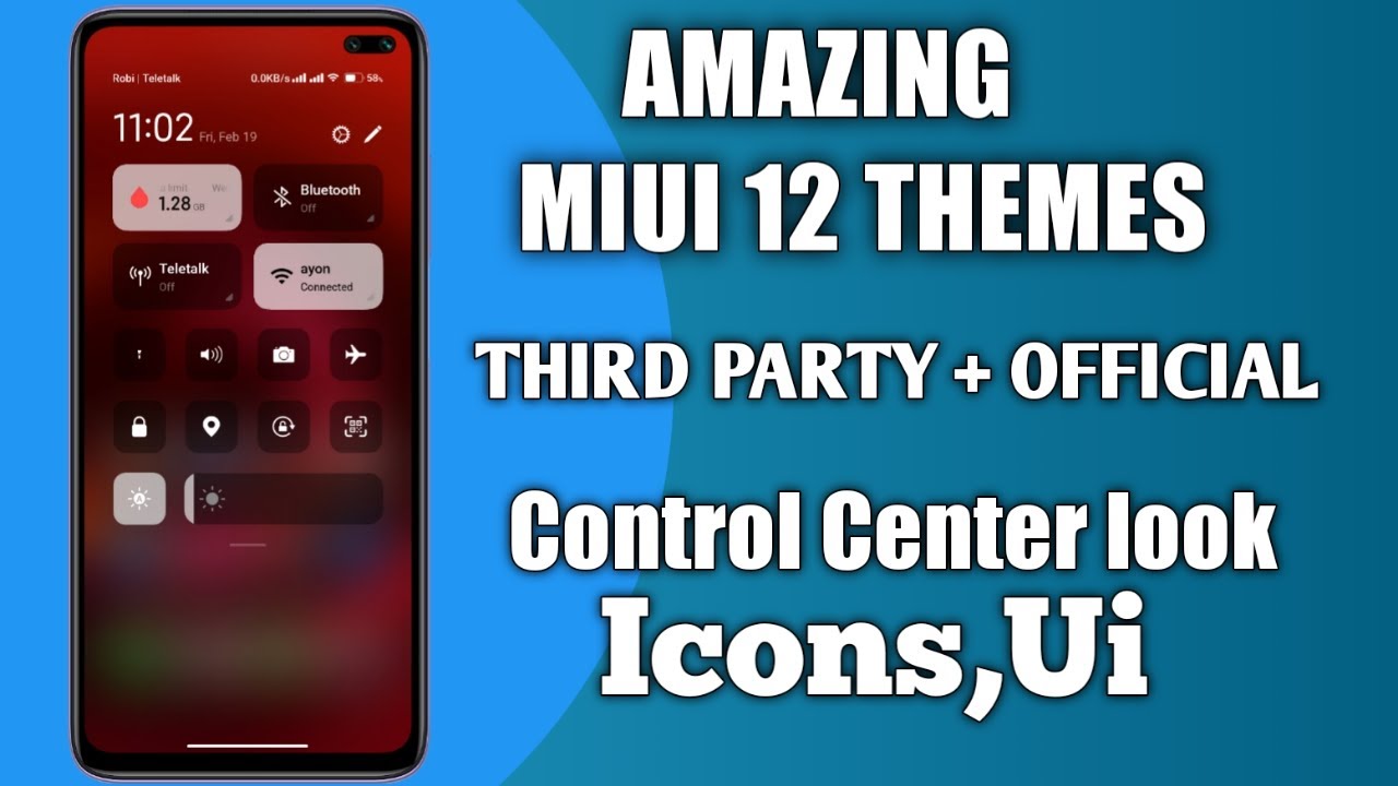 Top 5 MIUI 12 Theme For All Redmi,MI and Poco devices|New Amazing Ui,Control center,Icons 2021