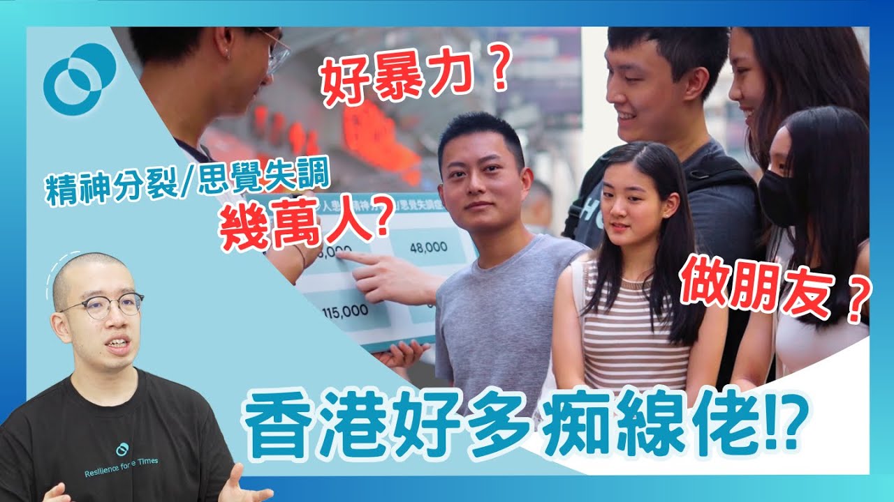 #PSY｜【心理學街訪】香港好多痴線佬!? 咩係精神分裂／思覺失調｜#五分鐘心理學