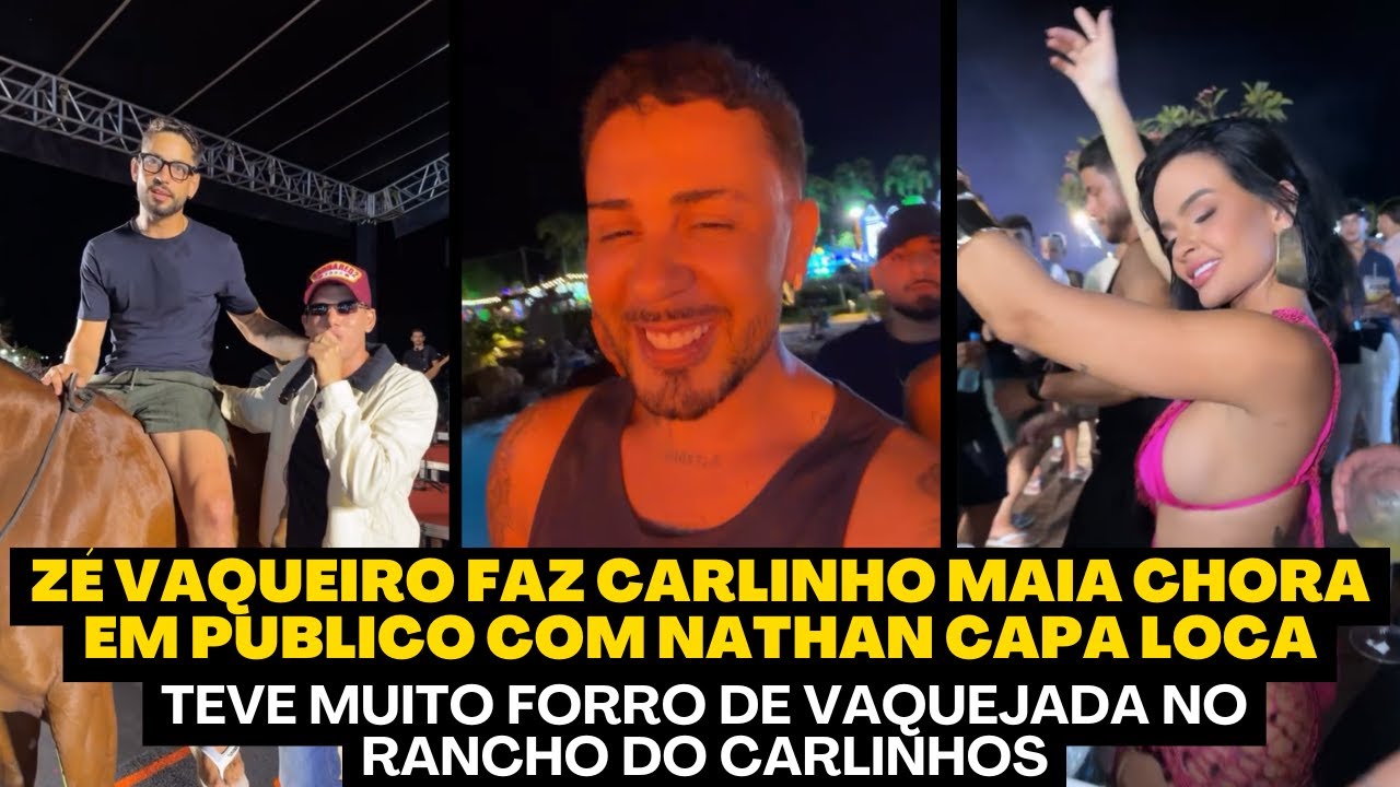 ZE VAQUEIRO FAZ CARLINHO CHORAR COM NATHAN CAPA LOCA NO RANCHO DO MAIA - CONFIRA