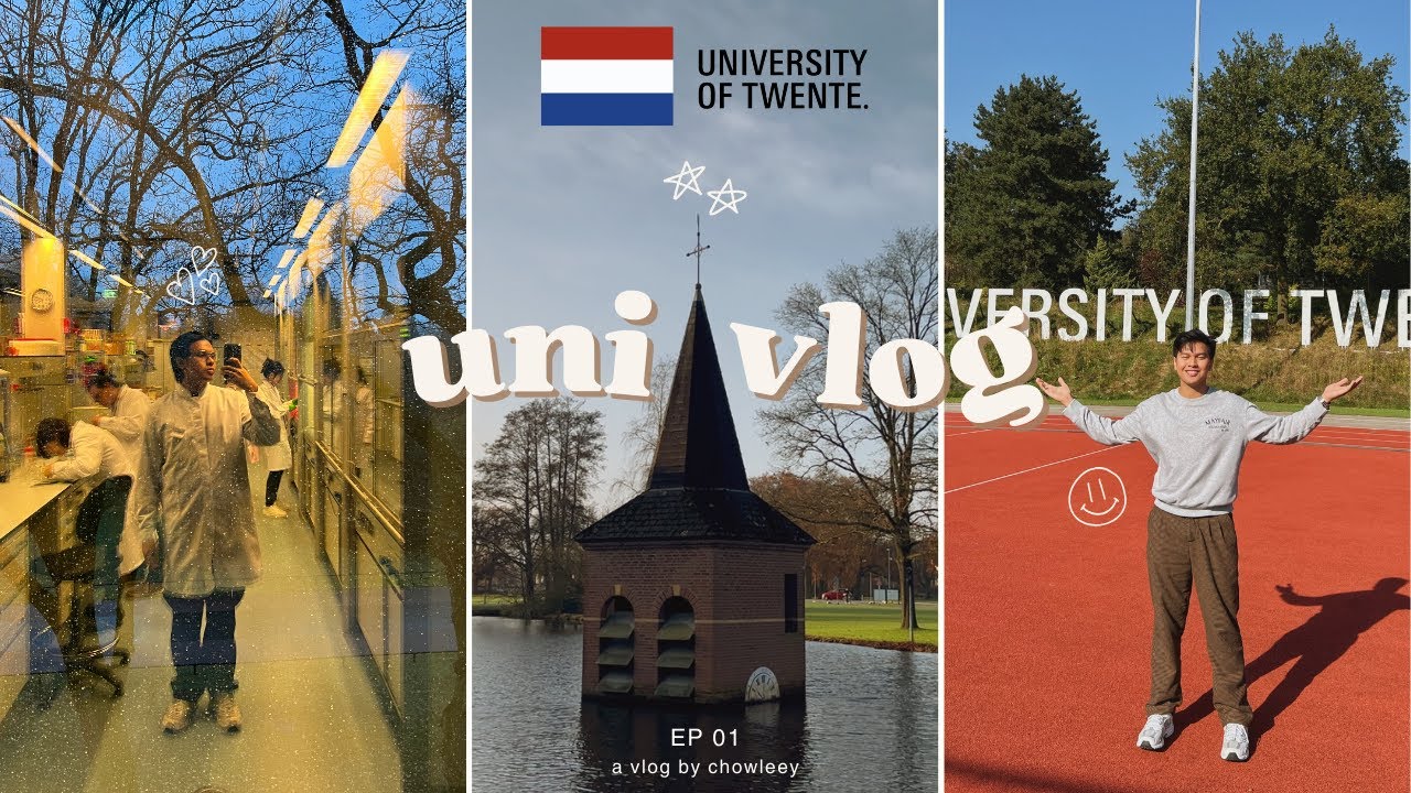 FIRST VLOG | A week in my life as an ERASMUS student in The Netherlands 🇳🇱 | labs + lectures