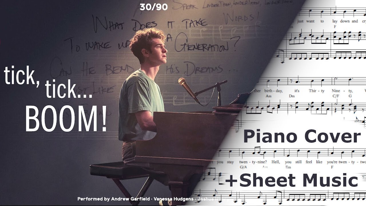 30/90 - from tick, tick, ...BOOM! | Piano Cover | Sheet Music