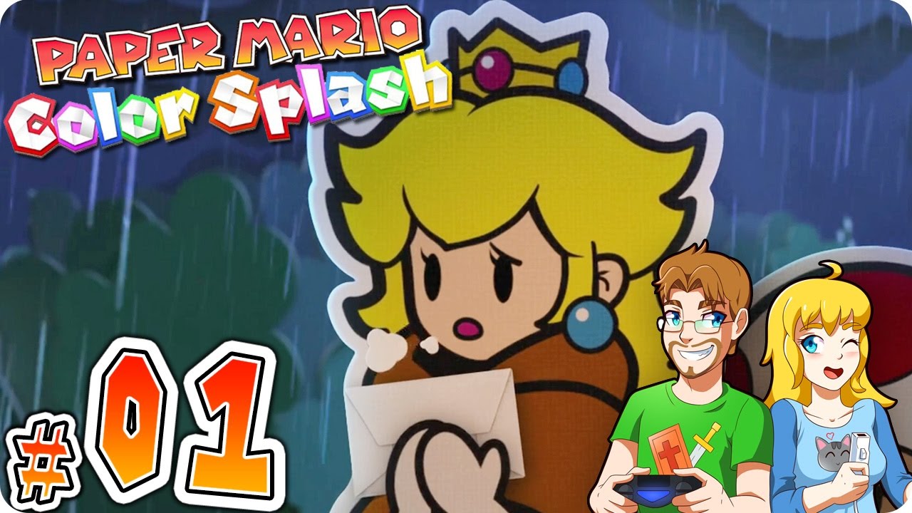 Paper Mario: Color Splash Gameplay Walkthrough Part 1 Spooky Prism Island