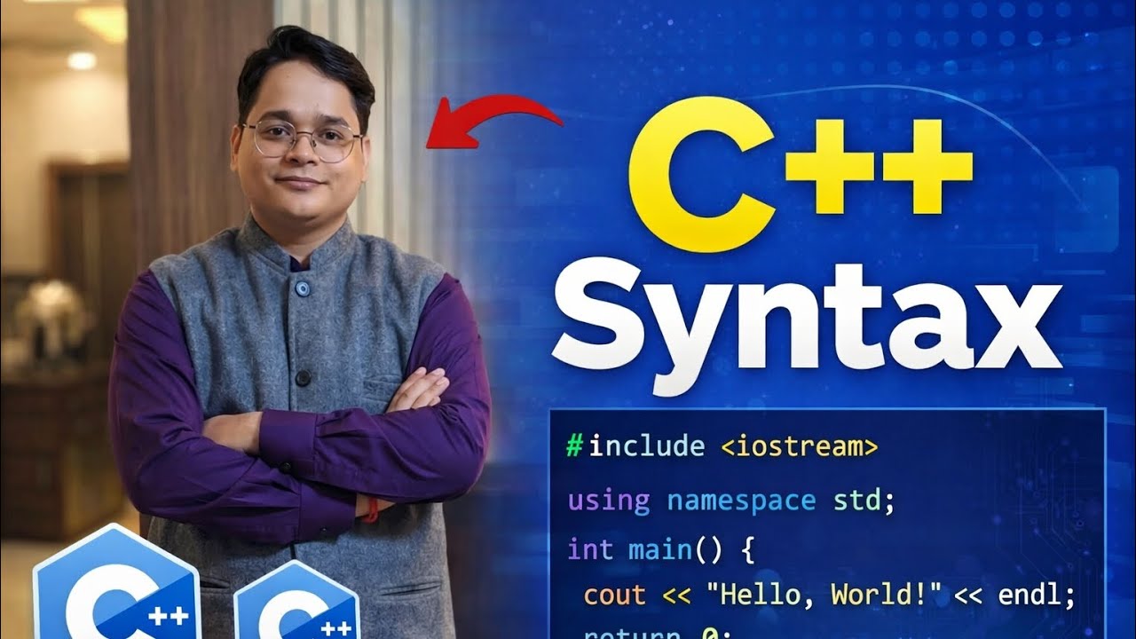 C++ Syntax Explained | C++ Tutorial for Beginners (Step by Step)