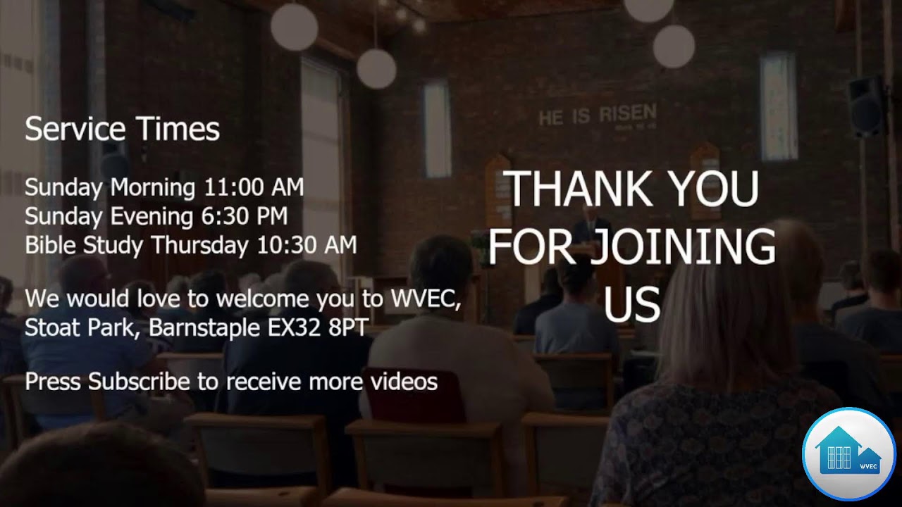 Evening Service 15/02/2026 - Hebrews No 14 - Chapter 3 v 3 - 6 