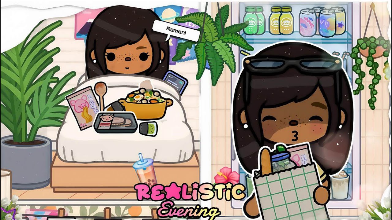 *AESTHETIC* College Student NIGHT Routine🏫 🍭🌃|| *VOICED🎙️* || Toca Boca Life World🐹🪷