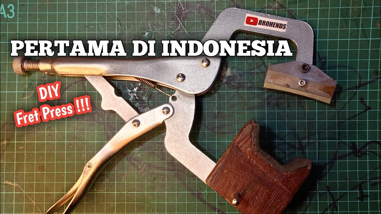 Membuat Alat FRET PRESS | alat pemasangan fret gitar -  instagram #brohends