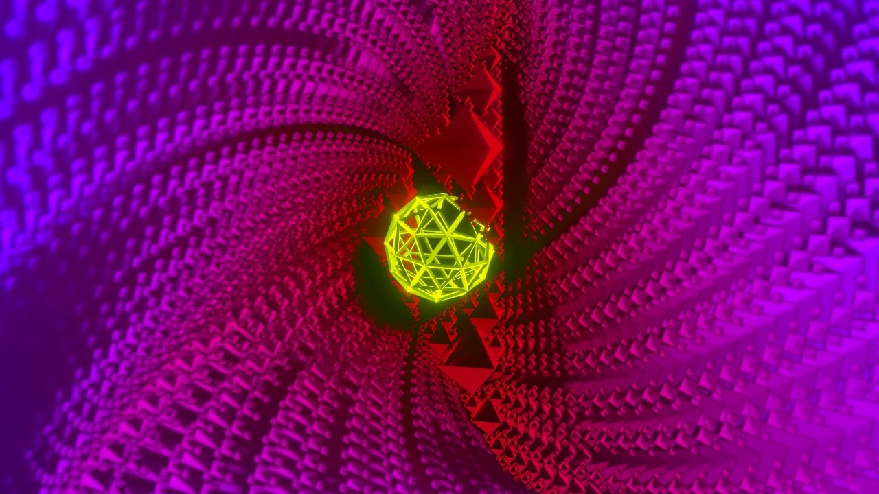 Neon VJ Loop Party Visual 1 Hour 4K Background