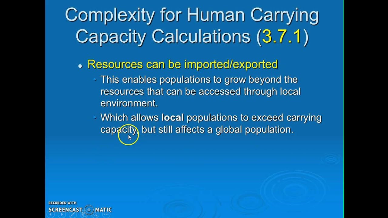 8.4 Part 1 Limits to Growth and Human Carrying Capacity