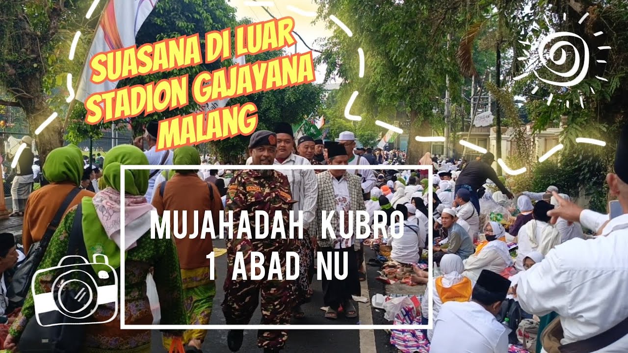 Suasana Stadion Gajayana Malang, perhelatan Mujahadah Kubro 1 Abad NU #nahdatululama #mujahadahkubro