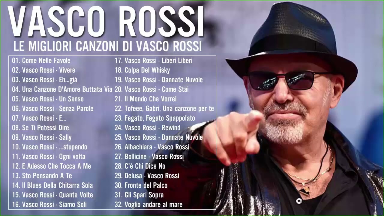 i grandi successi Vasco Rossi - Vasco Rossi Greatest Hits - Vasco Rossi canzoni nuove 2022