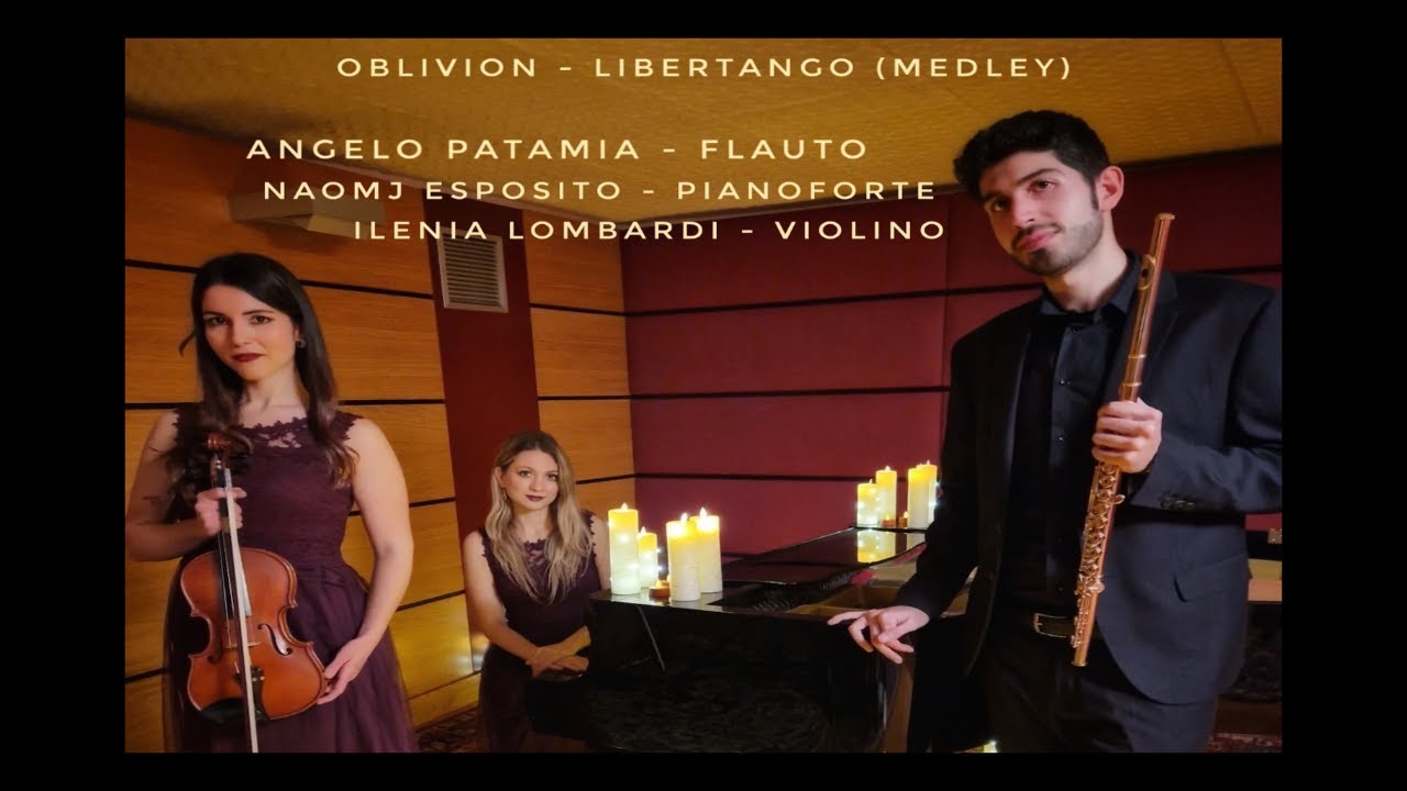 Piazzolla. Oblivion - Libertango (medley) for flute, violin and piano