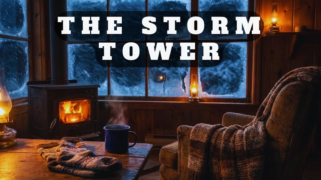The COZIEST Fire Lookout Story 🏔️ Sleep Safe in a Blizzard  BEDTIME STORY