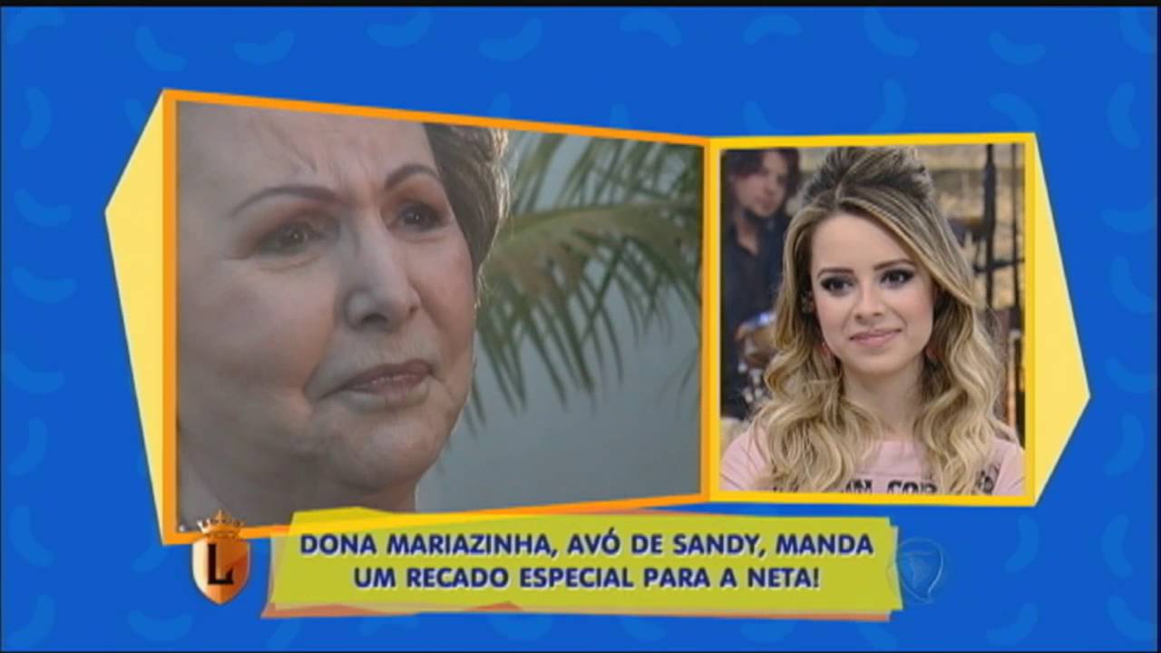 Sandy se emociona com recado de sua avó no palco do Legendários